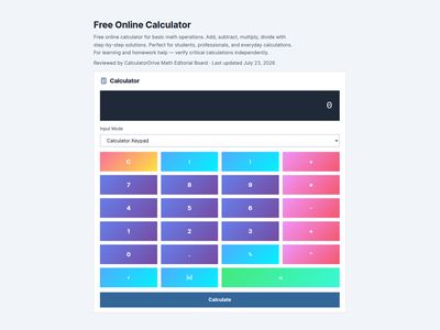 Basic Calculator: Why 2 + 3 x 4 Is Not 20
